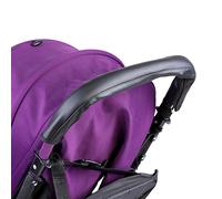 Couvre-poignée de Poussette pour Bébé en Cuir PU Noir Couverture de Barre de Poussette Accoudoir Poignée de Poussette de Bébé Protecteur Landau Accessoires de Poussette