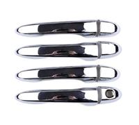 couvre poignée ext Compatible Avec Fiat Pour 500X SUV 2016 2017 2018 2019 2020 2021 2022 2023 Chrome Extérieur Poignée Porte Latérale Garniture Capuchon Lunette