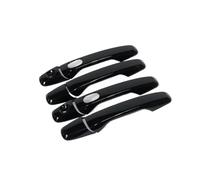 Couvre poignée porte Compatible Avec Ford Pour Explorer 2016 2017 2018 Voiture Chrome Porte Poignée Caches Garniture Pour Smart Trous Rechange Pièces Détachées Accessoires(Black)