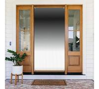 Couvre-porte décoratif blanc ombré à noir, parfait pour les décorations de Noël intérieures et extérieures