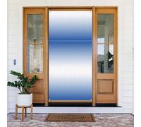 Couvre-porte décoratif bleu texturé ombré, parfait pour les décorations de Noël intérieures et extérieures