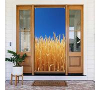 Couvre-porte décoratif n° 12 avec oreilles de blé des champs pour intérieur/extérieur, printemps, été, automne, hiver, Halloween, Noël, décoration d'intérieur