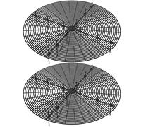 Couvre-Pot de Plante, 2pcs 20 Pouces Couvercle de jardinière en Plastique creusement Rond avec des enjeux, Protecteur Fleurs réglable