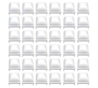 Couvre-poteaux de clôture de piscine blancs pour poteaux carrés de 3,8 cm | Trou de clôture de piscine hors sol en polypropylène compatible avec kayak JW Esther Williams | Protections de pont de