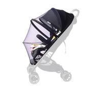 Couvre-poussette de berceau, couverture d'ombrage du soleil de poussette bébé | UPF50 + GNAT Net Protection Cover Piération - Bloc de protection Bassinet à fermeture éclair bidirectionnel Bloc UV
