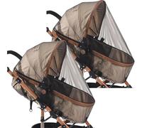 Couvre-poussette - Porte-poussette | Net bébé pour poussette | Filet de berceau 2x adapté aux voyages, protection du soleil respirante pour se promener en pépinière
