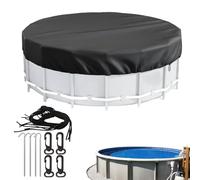 Couvre-poussière Rond à Piscine | Couverture PALLE PADDLIGHT Round | Piscines Thermiques Couvertures avec Cordon et Ongles moulus | Couvre-piscines Protection UV imperméables Pliables pour Jardin