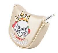 Couvre-putter de golf, couvre-tête de golf avec batte brodée avec crâne, absorbée magnétiquement | de golf pour homme, couvre-chef pour pilote, convient à la plupart des clubs