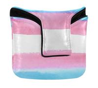 Couvre-putter maillet à bouton-pression magnétique pour homme et femme en cuir synthétique imperméable rose bleu arc-en-ciel LGBT Pride Mois Parade Transgenre drapeau