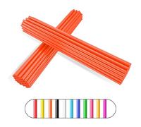 Couvre Rayon,PSLER 72 Pièces Peaux de Rayons Enjoliveurs de Jantes Housses de Protection Réutilisables pour Moto de Montagne en Fauteuil Roulant - Orange