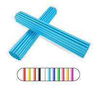 Couvre Rayon,PSLER 72 Pièces Peaux de Rayons Enjoliveurs de Jantes Housses de Protection Réutilisables pour Moto de Montagne en Fauteuil Roulant - Bleu Ciel