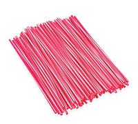 Couvre Rayon,PSLER 72 Pièces Peaux de Rayons Enjoliveurs de Jantes Housses de Protection Réutilisables pour Moto de Montagne en Fauteuil Roulant - Mélangé Rose