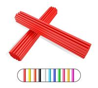 Couvre Rayon,PSLER 72 Pièces Peaux de Rayons Enjoliveurs de Jantes Housses de Protection Réutilisables pour Moto de Montagne en Fauteuil Roulant - Rouge