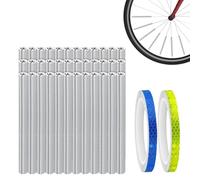 Couvre rayons de vélo - Kit de tubes d'avertissement lumineux, fixations de jante et résistantes aux intempéries pour protection de le soir | Équipement de sécurité pour vélos pour