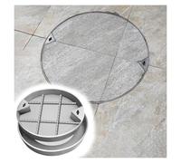 Couvre-regard invisible en béton - Couvre-trottoir urbain rond Tailles 40-100 cm es Parfait pour une utilisation en extérieur Design lourd pour la sécurité et l'esthétique