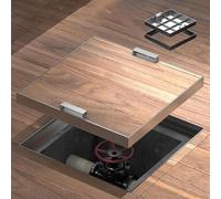 Couvre-regard robuste pour lavabo septique et rue, couvercle encastré et cadre 800 x 800 mm - Idéal pour les infrastructures urbaines