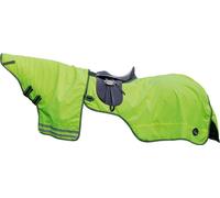 Couvre-reins HKM avec couvre-cou amovible jaune fluo