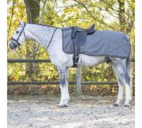 Couvre-reins polaire pour cheval QHP Collection Gris S