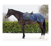 Couvre-reins pour cheval doublé de molleton Q-essentials 420D Bleu L
