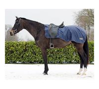 Couvre-reins pour cheval doublé de molleton Q-essentials 420D Bleu XL