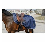 Couvre-reins pour cheval Equithème Classic Bleu 125 cm