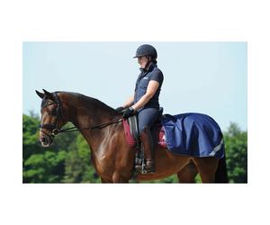 Couvre-reins pour cheval imperméable Bucas Quarter Sheet Bleu 125 cm