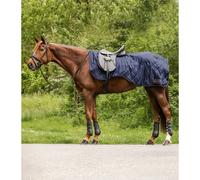 Couvre-reins pour cheval imperméable Waldhausen Exclusive Bleu Full