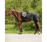 Couvre-reins pour cheval imperméable Waldhausen Exclusive Noir Cob