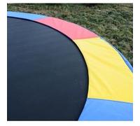 HOMCOM Coussin de protection pour trampoline de remplacement Ø 366 cm résistant aux rayons UV, anti déchirure rouge