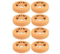 Couvre-roues de bagages - Ensemble de protection anti-bruit en silicone, 8 pièces de rechange résistantes à l'usure, chaussures à roulettes à motif floral, équipement de voyage durable, prévention des