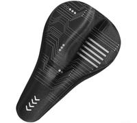 Couvre Selle Vélo Gel Absorbant Chocs 28cm | Particules silicone denses, base antidérapante, stabilité accrue, pas de glissement, installation facile(Style B)