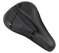 Couvre-Selle Vélo PU pour mousse Mémoire Couvre-Selle Vélo PU | pour surface antidérapante, points de grip, reste en place, terrains accidentés, sécurité accrue(Black)