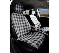 Couvre-sièges compatibles Citroen C3 Picasso 2009-2017 Noir/Blanc 2-Kansas