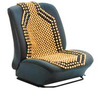 Carpoint Couvre‑siège à billes de bois Universel Camel/Noir