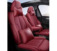 Couvre Siège Auto 1 Ensemble Housse Siège Voiture 5 Places Pour Nissan Pour Qashqai J10 Pour Patrouille Y61 Pour Teana J32 Pour Ensoleillé Pour X-trail T31 Pour Micra Pour Navara(VIN ROUGE,Deluxe a)
