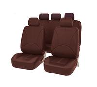 Couvre Siège Auto 9 Pièces Housses Coussin Siège Voiture Cuir Pour Orlando Pour Equinox Pour Silverado Pour Suburban Pour Sonic Pour Lt-rs Pour Voile Pour Spark(5 Seats-Coffee)