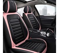 Couvre Siège Auto Housses Siège Voiture Protecteur Cuir Pour Mitsubishi Pour Pajero 4 2 Pour Sport L200 Pour Outlander Xl Pour Asx Pour Montero Pour Lancer 9 10 Pour Carisma(Black Pink)