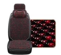 Couvre Siège Billes Bois Housse de siège Voiture d'été fraîche, Coussin en Perles Bois d'érable Naturel, Tapis Massage Respirant et imperméable(1PCS K)