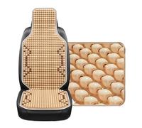 Couvre Siège Billes Bois Housse de siège Voiture d'été fraîche, Coussin en Perles Bois d'érable Naturel, Tapis Massage Respirant et imperméable(1PCS E)