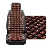 Couvre Siège Billes Bois Housse de siège Voiture d'été fraîche, Coussin en Perles Bois d'érable Naturel, Tapis Massage Respirant et imperméable(1PCS G)