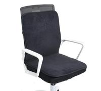 Couvre Siege Chauffant pour Bureau, Coussin Chauffant avec 4 Réglages de Minuterie et 5 Réglages de Température, Heating Pad pour Chauffage Partition(Black)