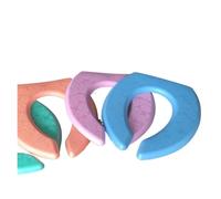 Couvre-siège de toilettes, Housse de siège toilette EVA multicolore en forme U 380 x 420 4 mm(Style a)
