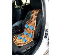 Couvre-siège de voiture en billes de bois, beige