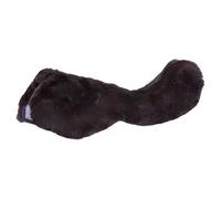 BR Housse de Selle Mouton Noir Full/wb pour Chevaux, Couvre-selle en Peau d’agneau Médicale
