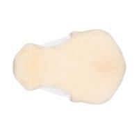 Couvre-siège d'équitation sans arçon en fourrure mérinos Edix Saddles Beige L