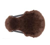 Couvre-siège d'équitation sans arçon en fourrure mérinos Edix Saddles Marron S