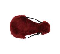 Couvre-siège d'équitation sans arçon en fourrure mérinos Edix Saddles Rouge M
