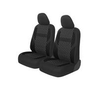 Couvre Siege Housses Siège Auto Universelles pour Suzuki pour Swift 2006 Protection Avant Compatible avec La Plupart des Voitures Ensemble Complet Noir(2pcs Front Black 1)