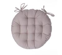 Couvre-siège rond en coton et lin D 38 cm - Atmosphera créateur d'intérieur