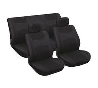 Carpoint Housses de sièges - Jeu universel 6 pièces - Noir - Non compatible airbag